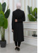 SHAWL COLLAR BELT WOMEN'S PARACHUTE TRENCH COAT 1347 Siyah
