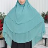 حجاب  شيفون 3 طبقات - درع 827 Koyu mint