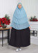 Chiffon Hijab Ready Made Veiled Practical Scarf 3 Layer - Cover Souffle 827 mint
