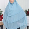 حجاب  شيفون 3 طبقات - درع 827 mint