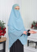 Chiffon Hijab Ready Made Veiled Practical Scarf 3 Layer - Cover Souffle 827 mint