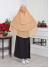 Chiffon Hijab Ready Made Veiled Practical Scarf 3 Layer - Cover Souffle 827 - salmon