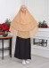 Chiffon Hijab Ready Made Veiled Practical Scarf 3 Layer - Cover Souffle 827 somon