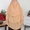 حجاب  شيفون 3 طبقات - درع 827 somon