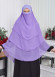 Chiffon Hijab Ready Made Veiled Practical Scarf 3 Layer - Cover Souffle 827 Lila