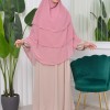 حجاب  شيفون 3 طبقات - درع 827 Pembe
