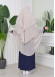 Chiffon Hijab Ready Made Veiled Practical Scarf 3 Layer - Cover Souffle 827 Krem