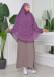 Chiffon Hijab Ready Made Veiled Practical Scarf 3 Layer - Cover Souffle 827 Lavanta