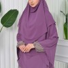 حجاب  شيفون 3 طبقات - درع 827 Lavanta