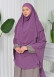 Chiffon Hijab Ready Made Veiled Practical Scarf 3 Layer - Cover Souffle 827 Lavanta