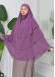 Chiffon Hijab Ready Made Veiled Practical Scarf 3 Layer - Cover Souffle 827 Lavanta