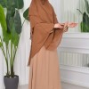 حجاب  شيفون 3 طبقات - درع 827 taba