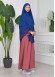 Chiffon Hijab Ready Made Veiled Practical Scarf 3 Layer - Cover Souffle 827 Koyu Lacivert