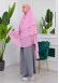 Chiffon Hijab Ready Made Veiled Practical Scarf 3 Layer - Cover Souffle 827 Açık Pembe