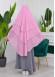 Chiffon Hijab Ready Made Veiled Practical Scarf 3 Layer - Cover Souffle 827 Açık Pembe