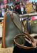 Elegant Leather Backpack - 969 - khaki