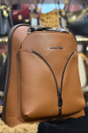 Luxury Leather Backpack - Code 969 - tan