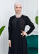 Stone Embroidered Veiling Abaya Evening Dress 634 Siyah