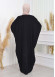 Stone Embroidered Bat Hijab Evening Dress 638 Siyah