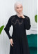 Stone Embroidered Islamic Clothing Evening Dress -Code : 633 - black