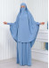 ISLAMIC WEARING Hijab 2Pieces Madine LIGRA Sleeve 822 - baby blue