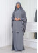 ISLAMIC WEARING Hijab 2Pieces Madine LIGRA Sleeve 822 -  Anthracite