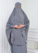 ISLAMIC WEARING Hijab 2Pieces Madine LIGRA Sleeve 822 Antrasit