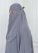 ISLAMIC WEARING Hijab 2Pieces Madine LIGRA Sleeve 822 Antrasit