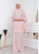 ISLAMIC WEARING Hijab 2Pieces Madine LIGRA Sleeve 822 - salmon
