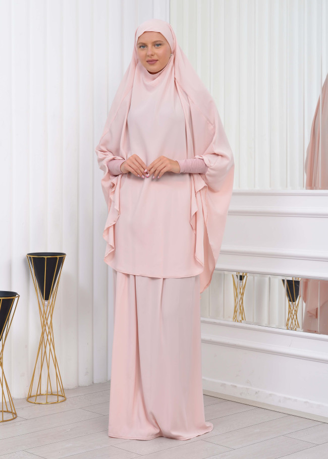 ISLAMIC WEARING Hijab 2Pieces Madine LIGRA Sleeve 822 somon