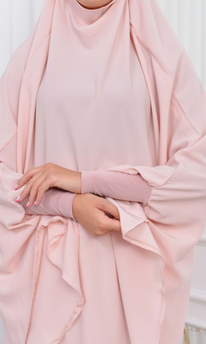 سدال شرعي قطعتين قماش المدينة أكمام ليكرا (شرشف , جلباب شرعي) 822 - سومو