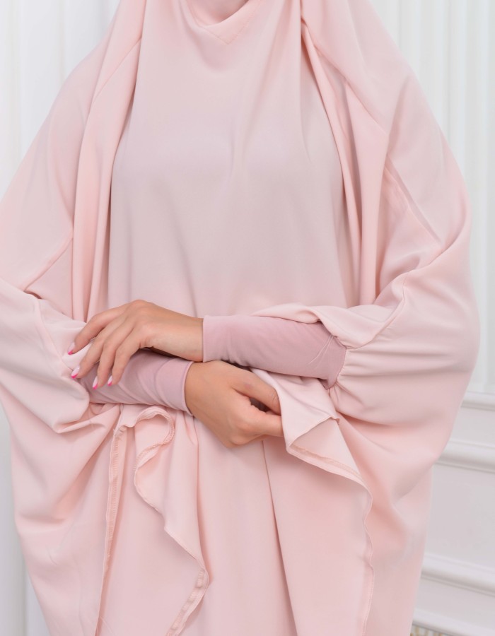 ISLAMIC WEARING Hijab 2Pieces Madine LIGRA Sleeve 822 - salmon