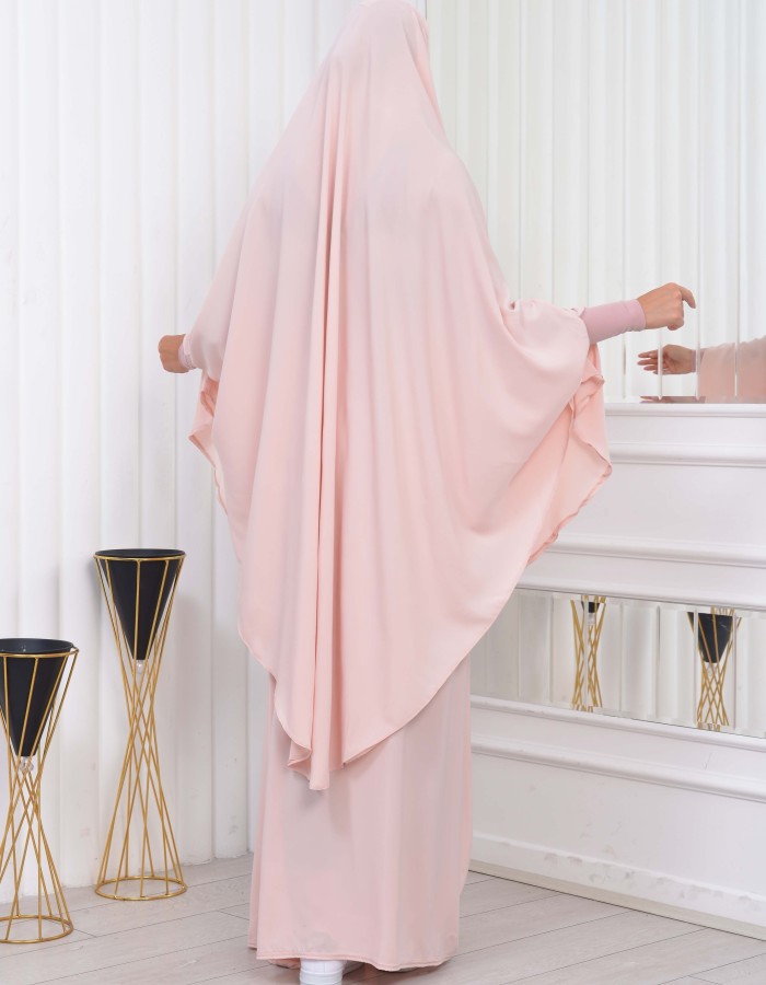 ISLAMIC WEARING Hijab 2Pieces Madine LIGRA Sleeve 822 - salmon