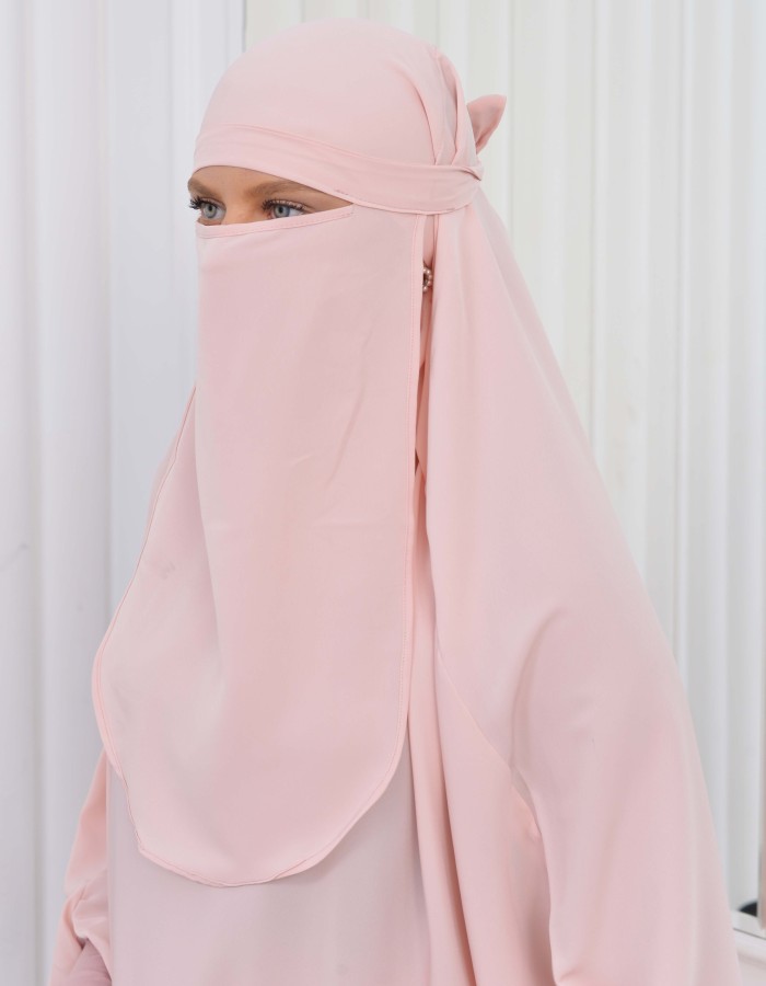 ISLAMIC WEARING Hijab 2Pieces Madine LIGRA Sleeve 822 - salmon
