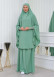 ISLAMIC WEARING Hijab 2Pieces Madine LIGRA Sleeve 822 - mint