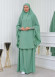 ISLAMIC WEARING Hijab 2Pieces Madine LIGRA Sleeve 822 Mint