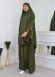 ISLAMIC WEARING Hijab 2Pieces Madine LIGRA Sleeve 822 Haki