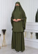 ISLAMIC WEARING Hijab 2Pieces Madine LIGRA Sleeve 822 Haki