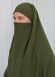 ISLAMIC WEARING Hijab 2Pieces Madine LIGRA Sleeve 822 Haki