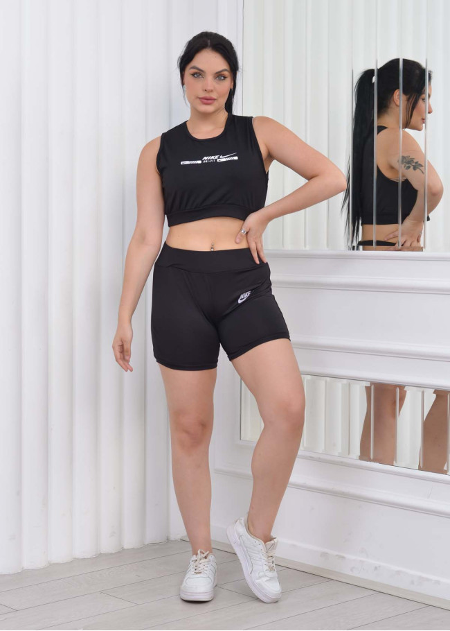 Kadın 4lü Nike Paraşüt  Eşofman Takımı Kombin 1079  Bej