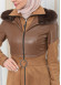 BELT SUEDE TRENCH COAT WITH FUR COLLAR 1351  taba