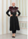 BELT SUEDE TRENCH COAT WITH FUR COLLAR 1351  Bordo
