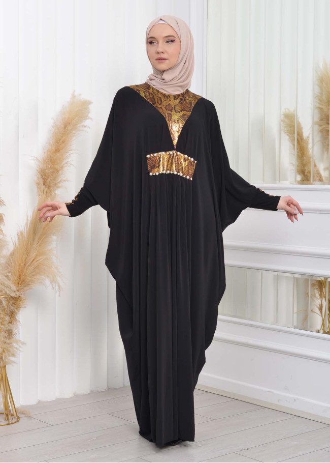 عباية فراشة نسائية للمحجبات 628   Altın