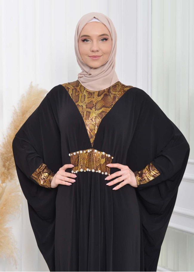 عباية فراشة نسائية للمحجبات 628   Altın