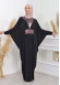 Bat sleeve Hijab Abaya Evening Dress code : 628 Pembe