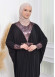 Bat sleeve Hijab Abaya Evening Dress code : 628 Pembe