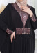 Bat sleeve Hijab Abaya Evening Dress code : 628 Pembe