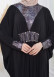 عباية فراشة نسائية للمحجبات 628   Gri