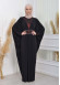 Bat sleeve Hijab Abaya Evening Dress code : 628 - burgundy