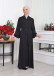 Womans Hijab Abaya With Belt  641 - black